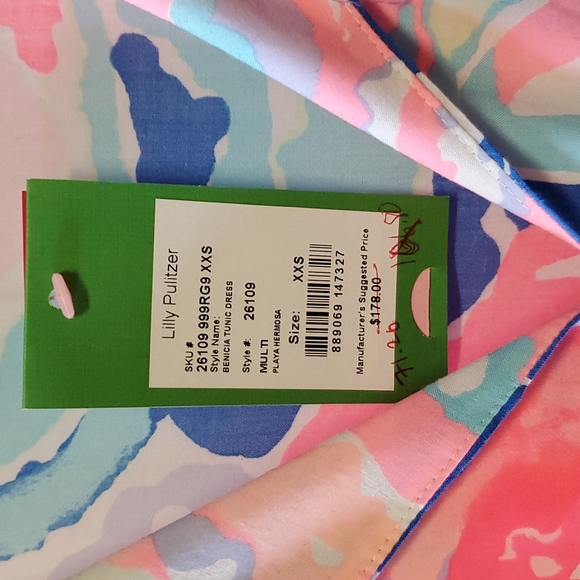 Lilly Pulitzer Playa Hermosa dress with cutout sleeves, size XXS - Picture 4 of 4